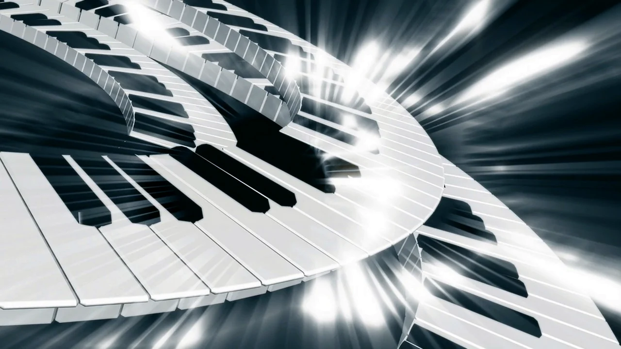 Клавиши фортепиано абстракция