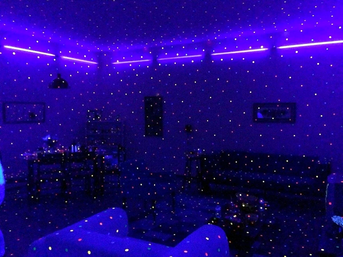 Комната с подсветкой Эстетика