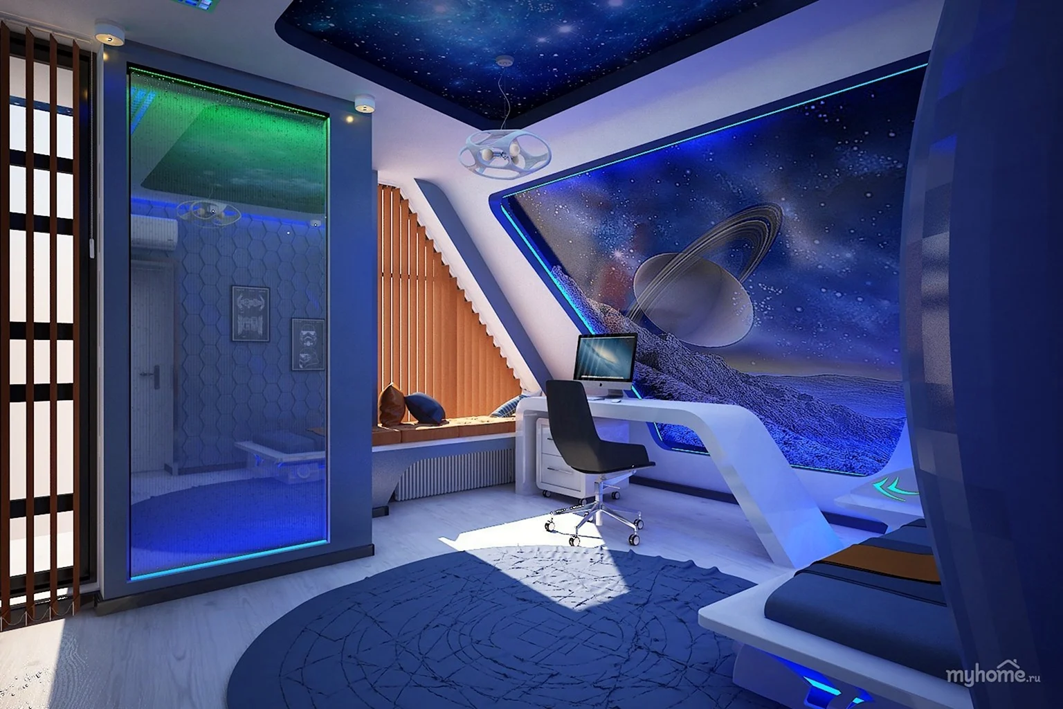 Комната в космическом стиле