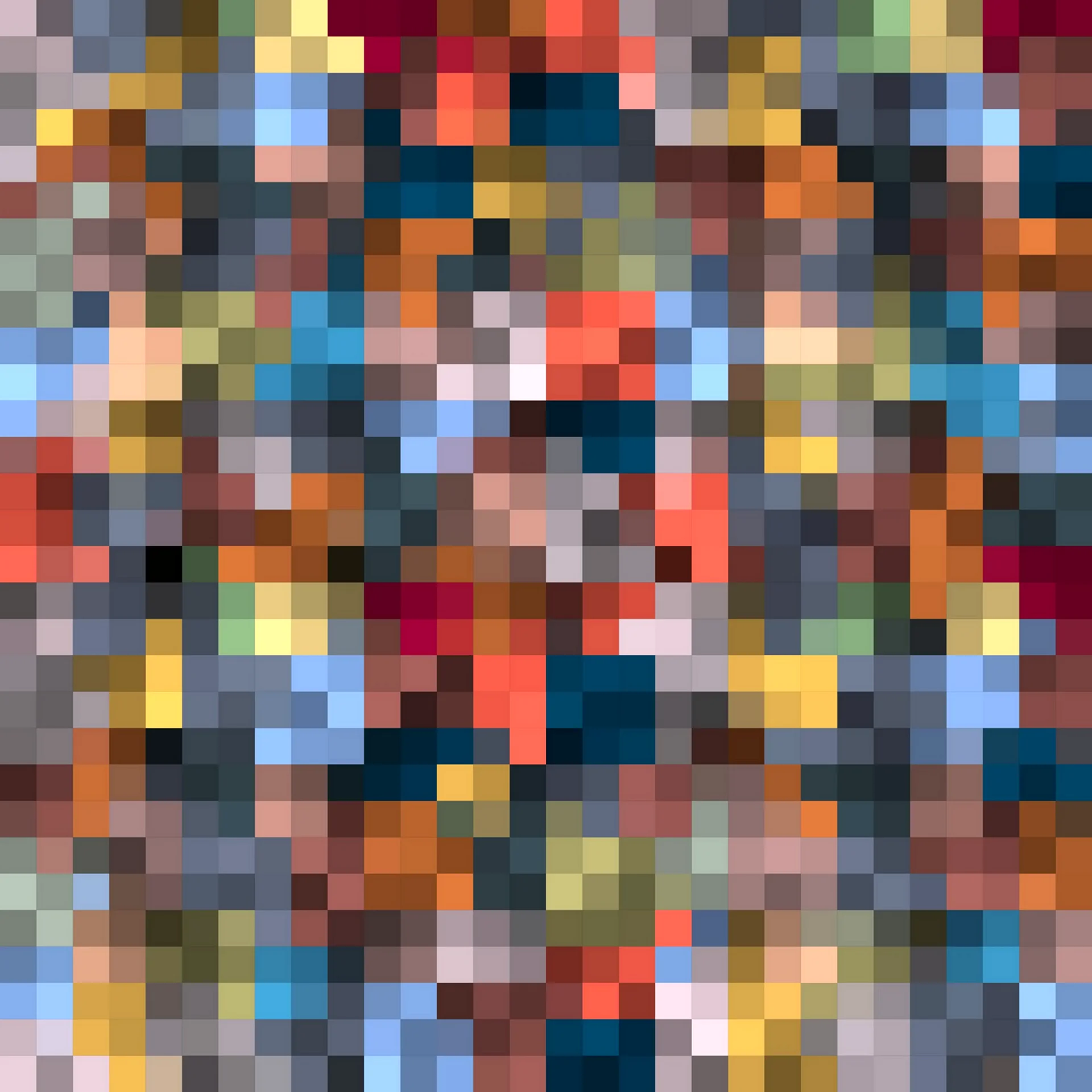 Композиция из пикселей абстракция