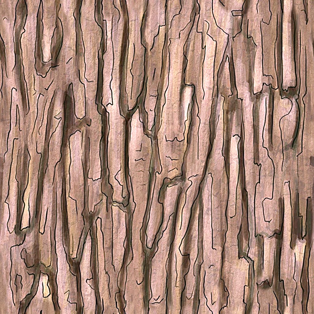 Кора дерева handpaint