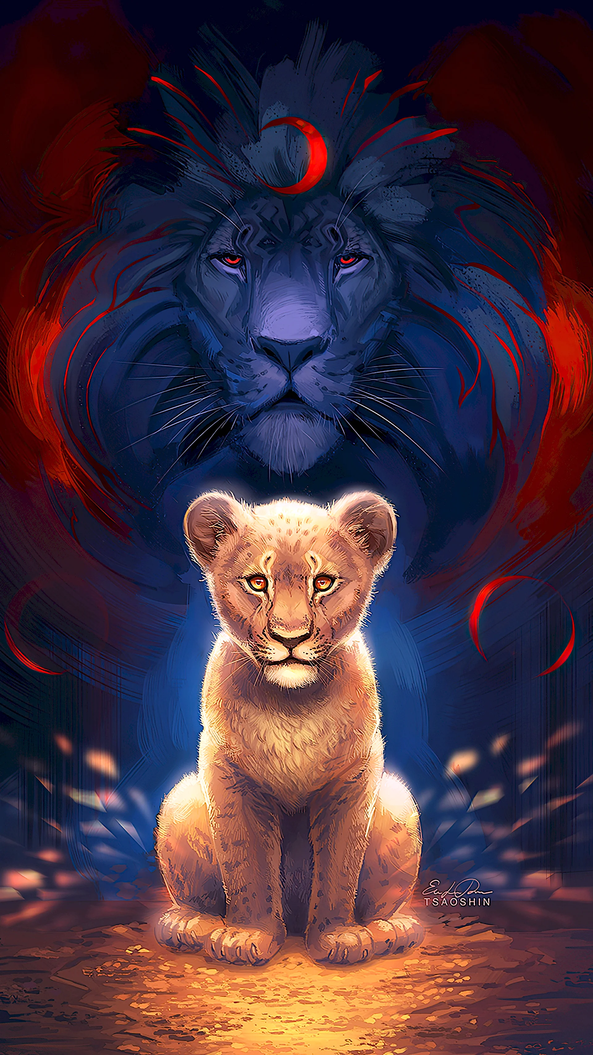 Король Лев черный Львенок