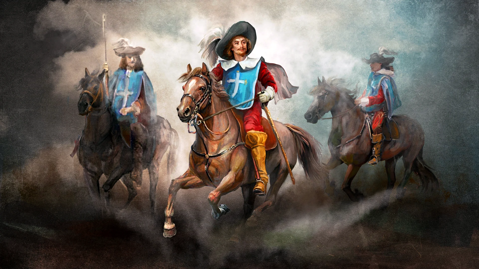 Королевские мушкетеры 17 века во Франции