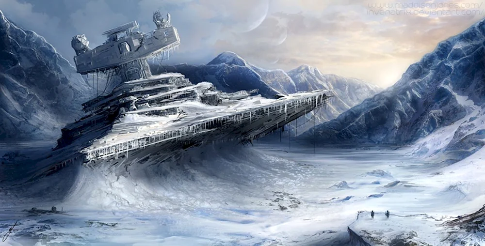 Космический корабль во льдах