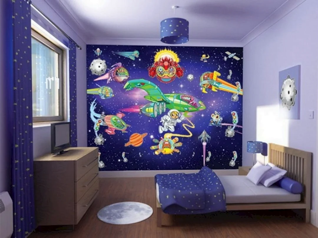 Космос в детской комнате