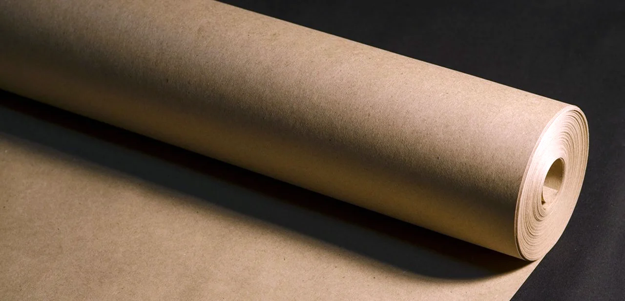 Крафт-бумага упаковочная 840 мм 20 м 80гм2 в рулоне
