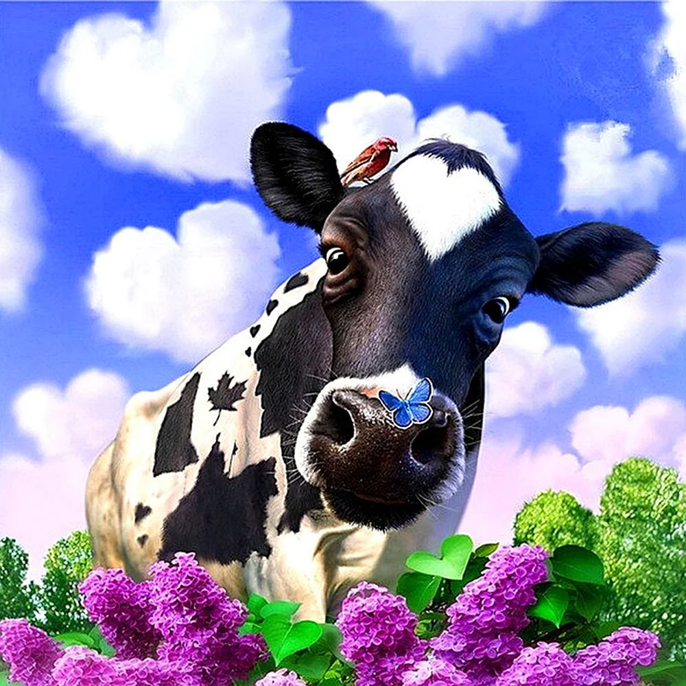 Красивая корова