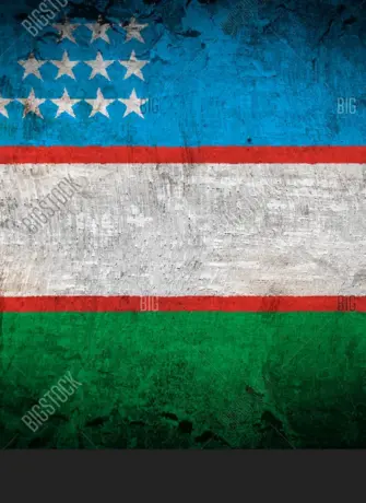 Красивый флаг Узбекистана