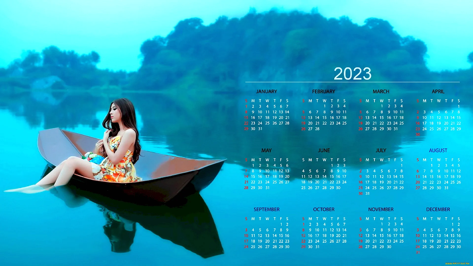 Красивый календарь на 2023 год с картинками