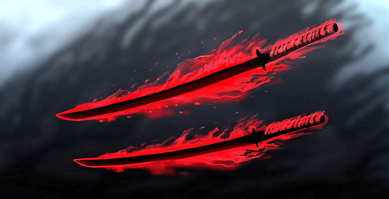 Красная катана темный меч Кадзухи