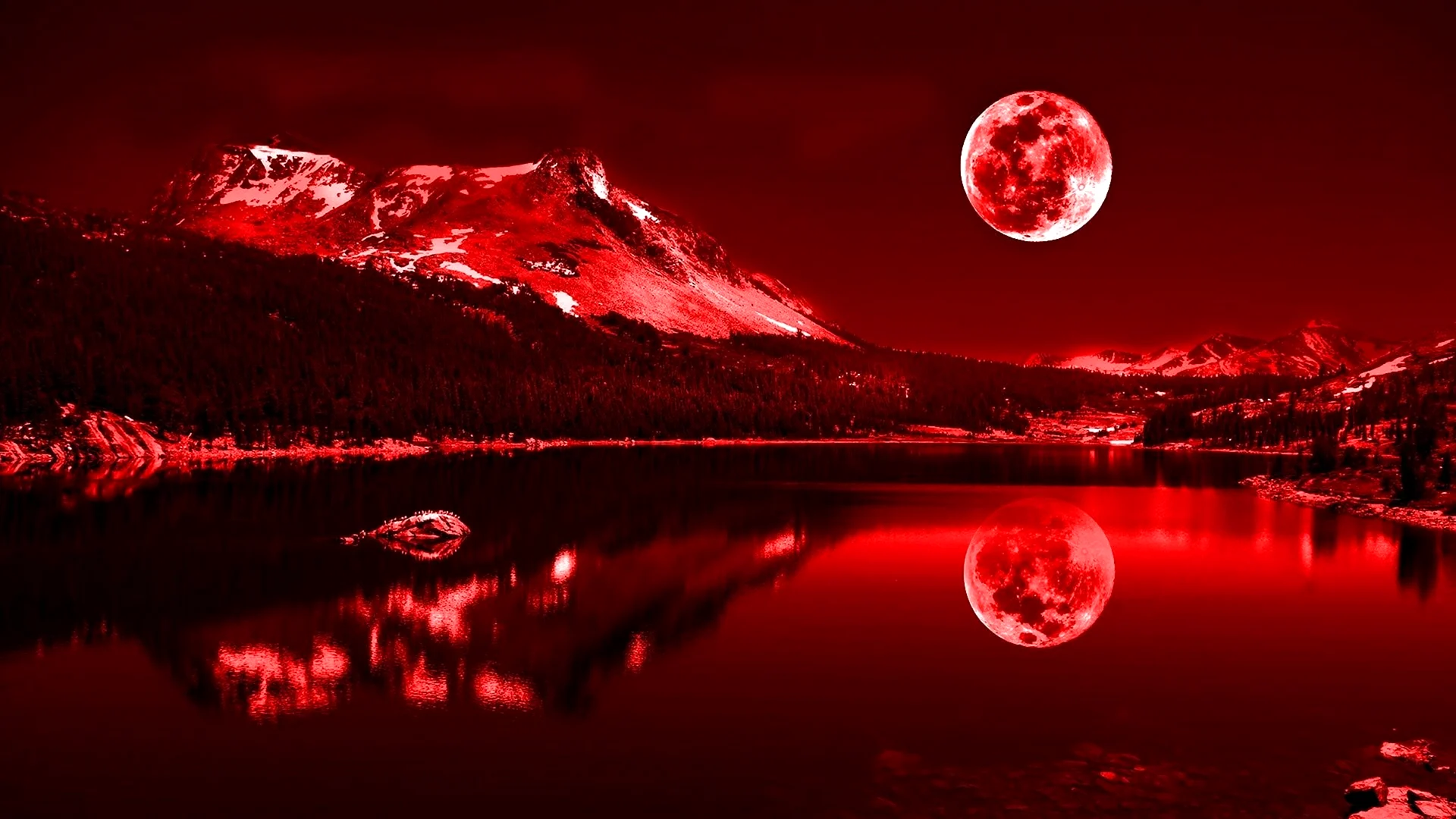 Красная Луна фото