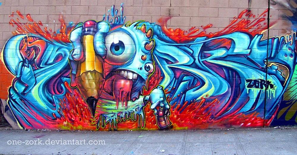 Красочные граффити