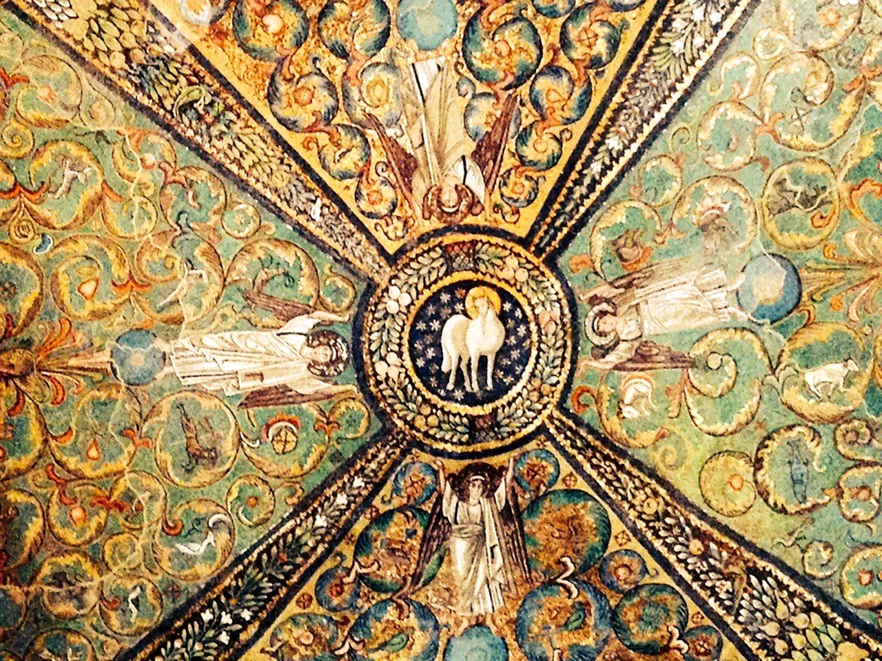 Крест мозаика Равенны
