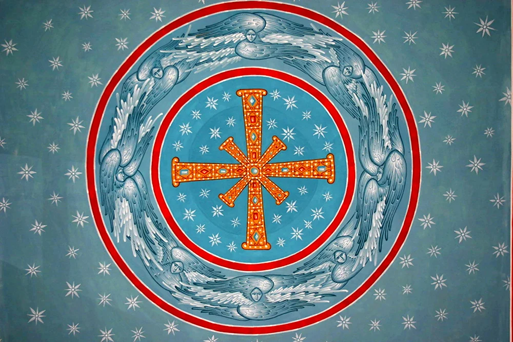 Крест роспись Византия