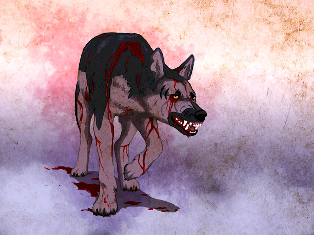 Кровь на пса