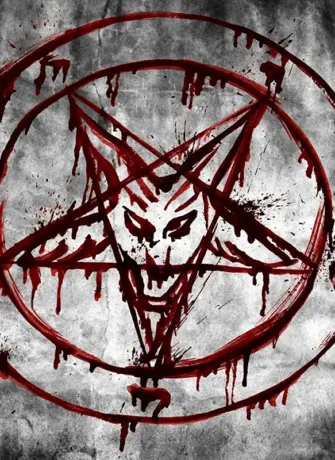 Кровавая сатанинская пентаграмма