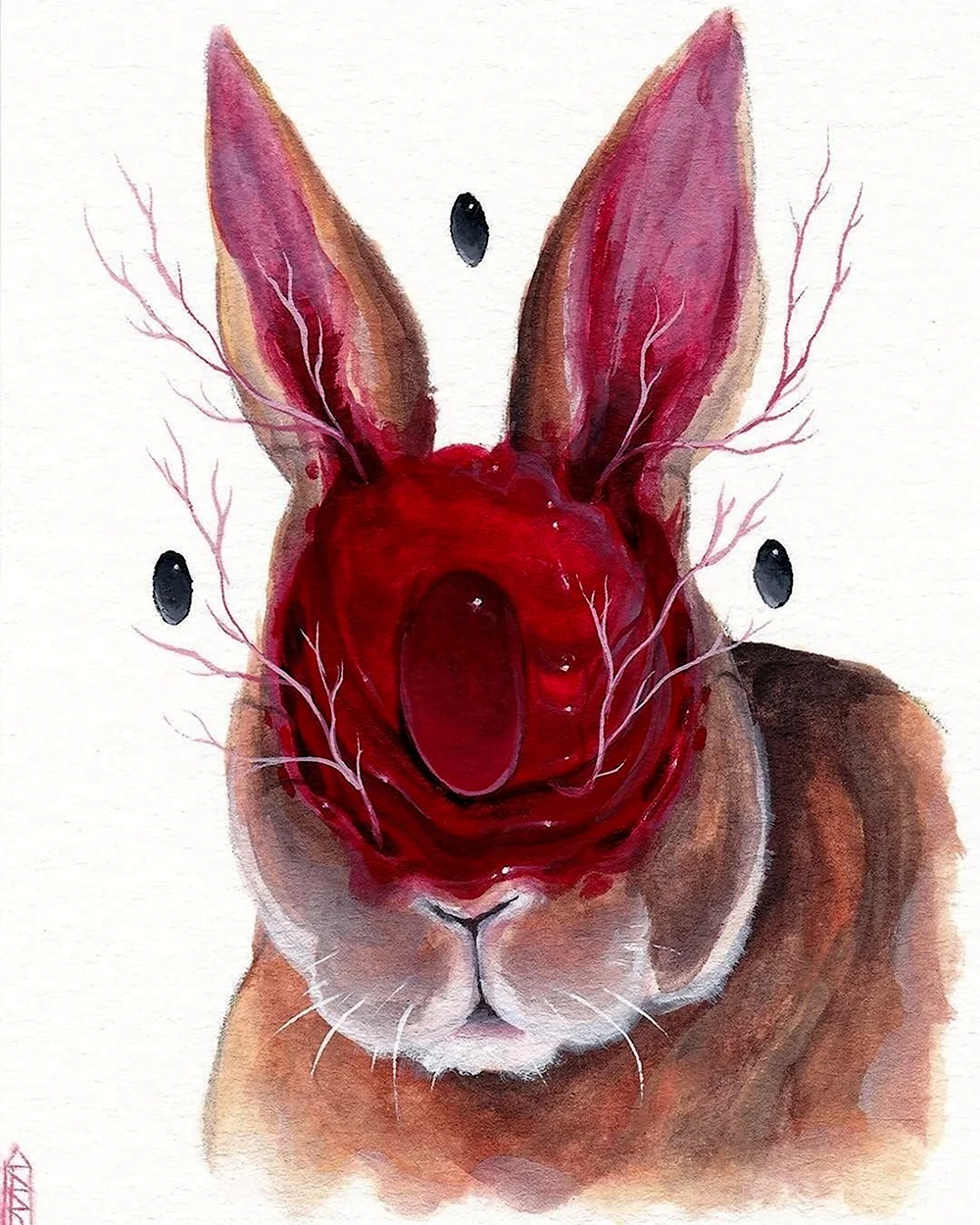 Крутой кролик арт