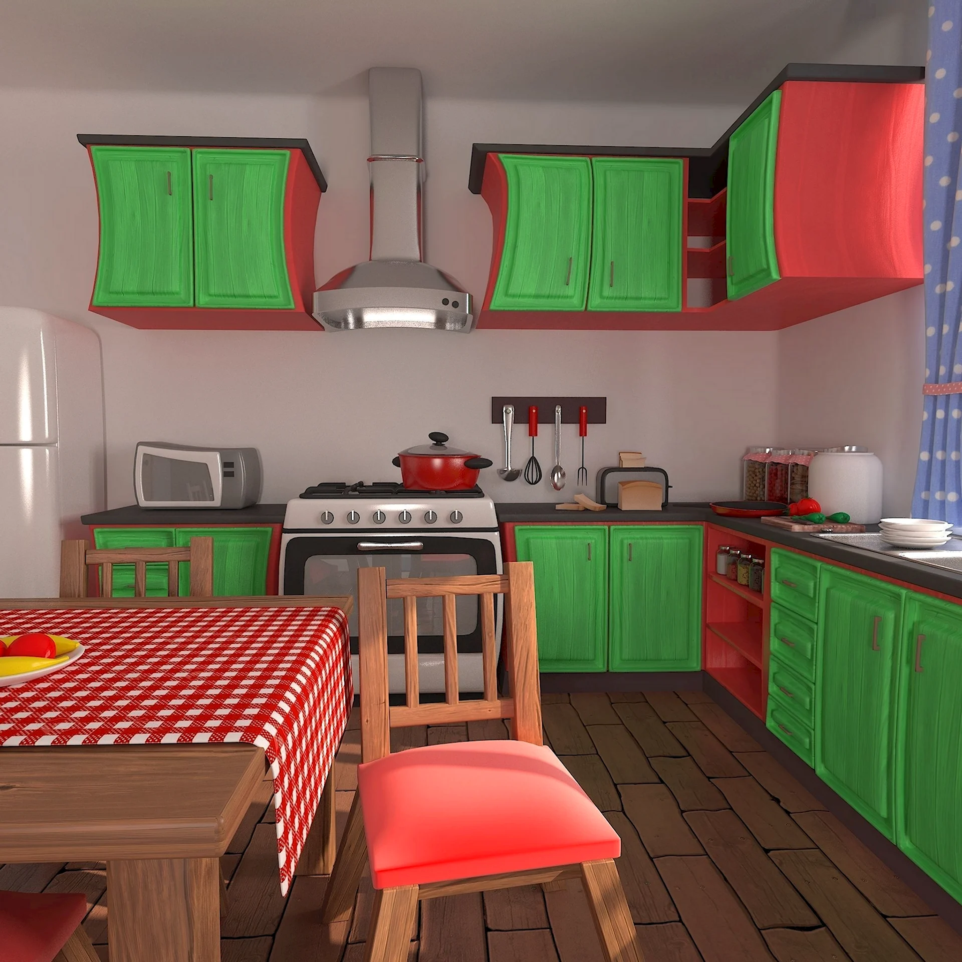 Кухня в 3ds Max