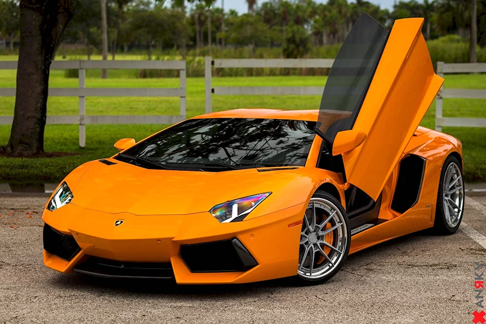 Lamborghini Orange Aventador lp700-4