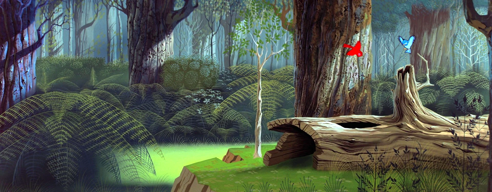 Лес из мультфильма Дисней