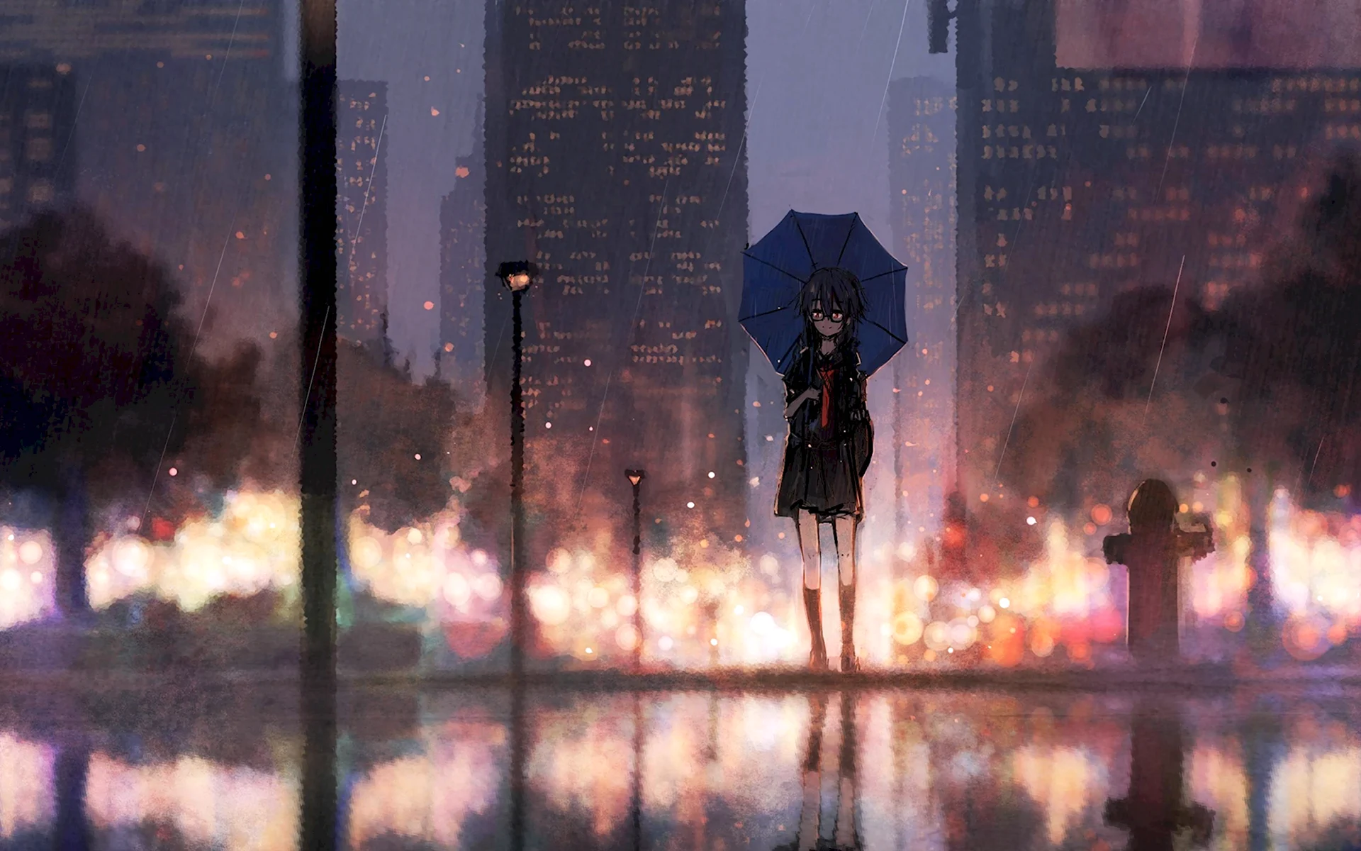 Лофи аниме дождь