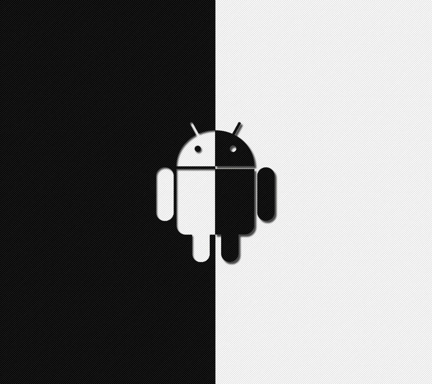 Логотип андроид на черном фоне