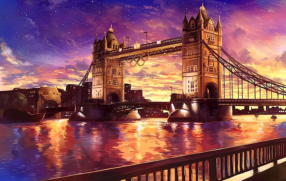 Лондон Тауэрский мост арт
