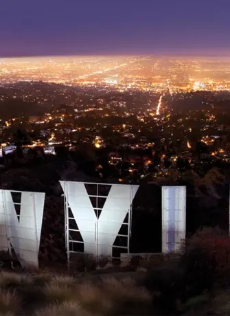 Лос Анджелес буквы Голливуд