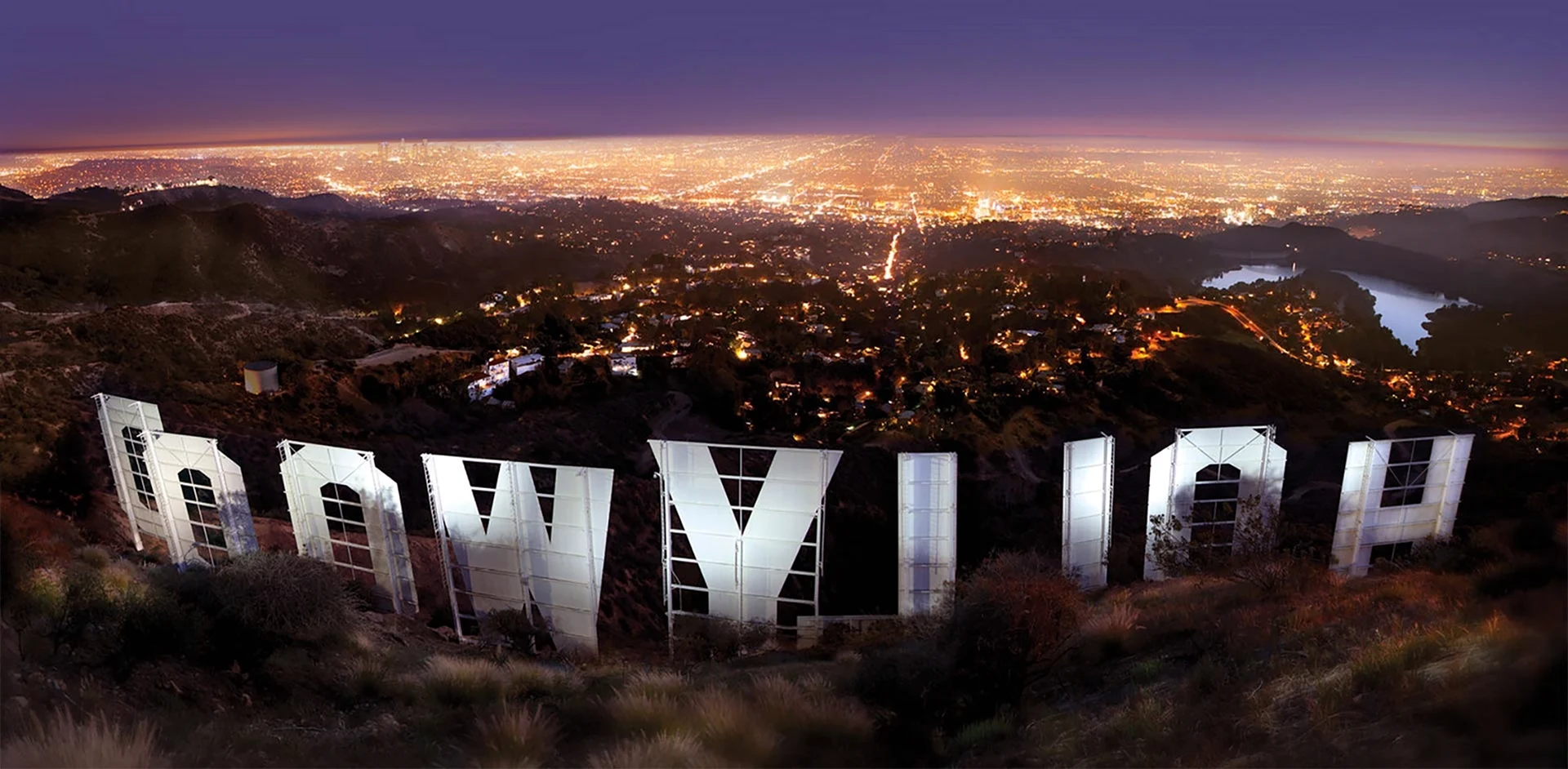 Лос Анджелес буквы Голливуд