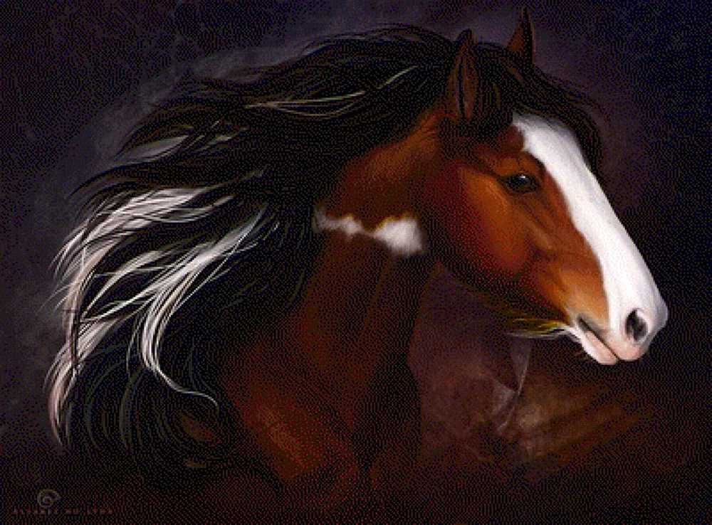 Лошадь арт