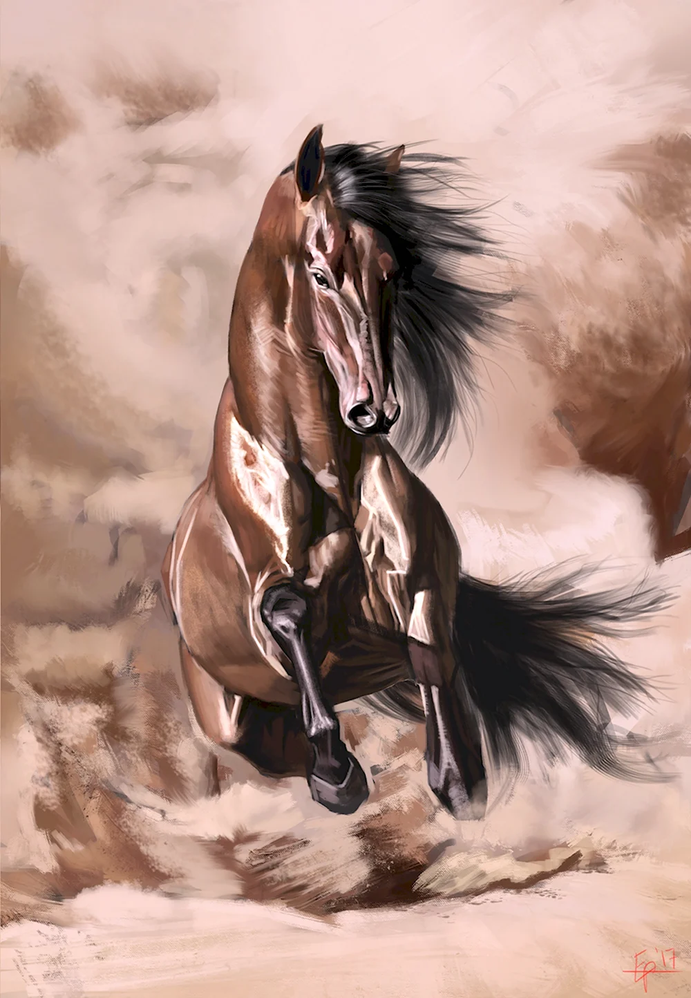 Лошадь арт