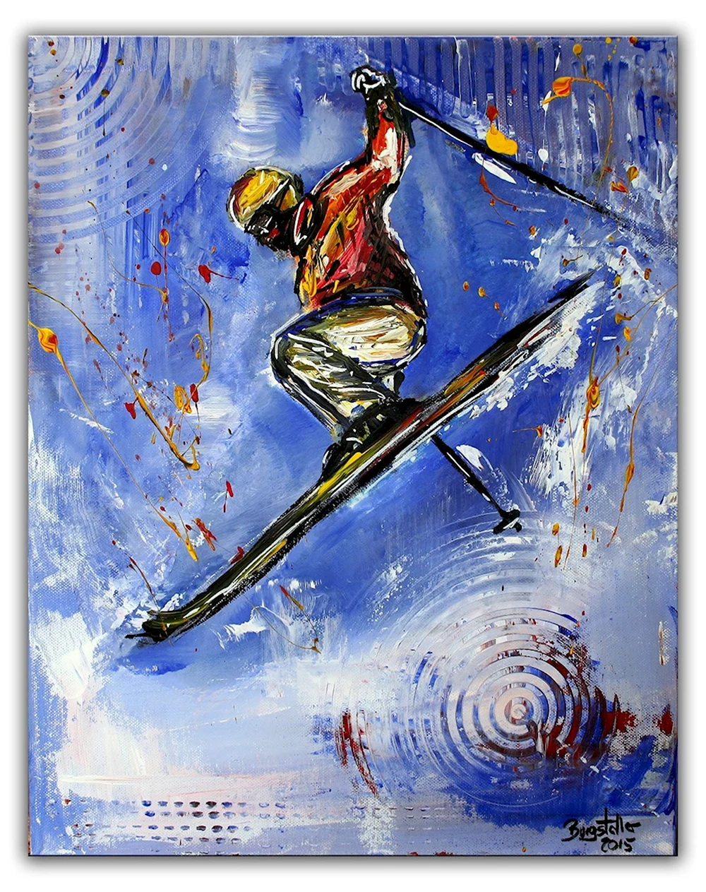 Лыжники в живописи