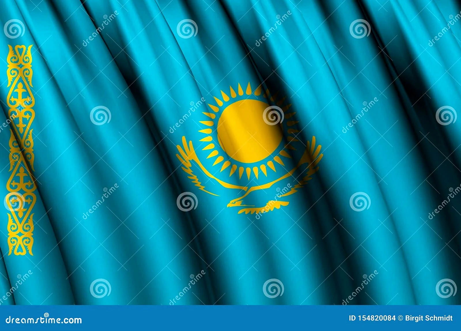 Махать флагом Казахстан