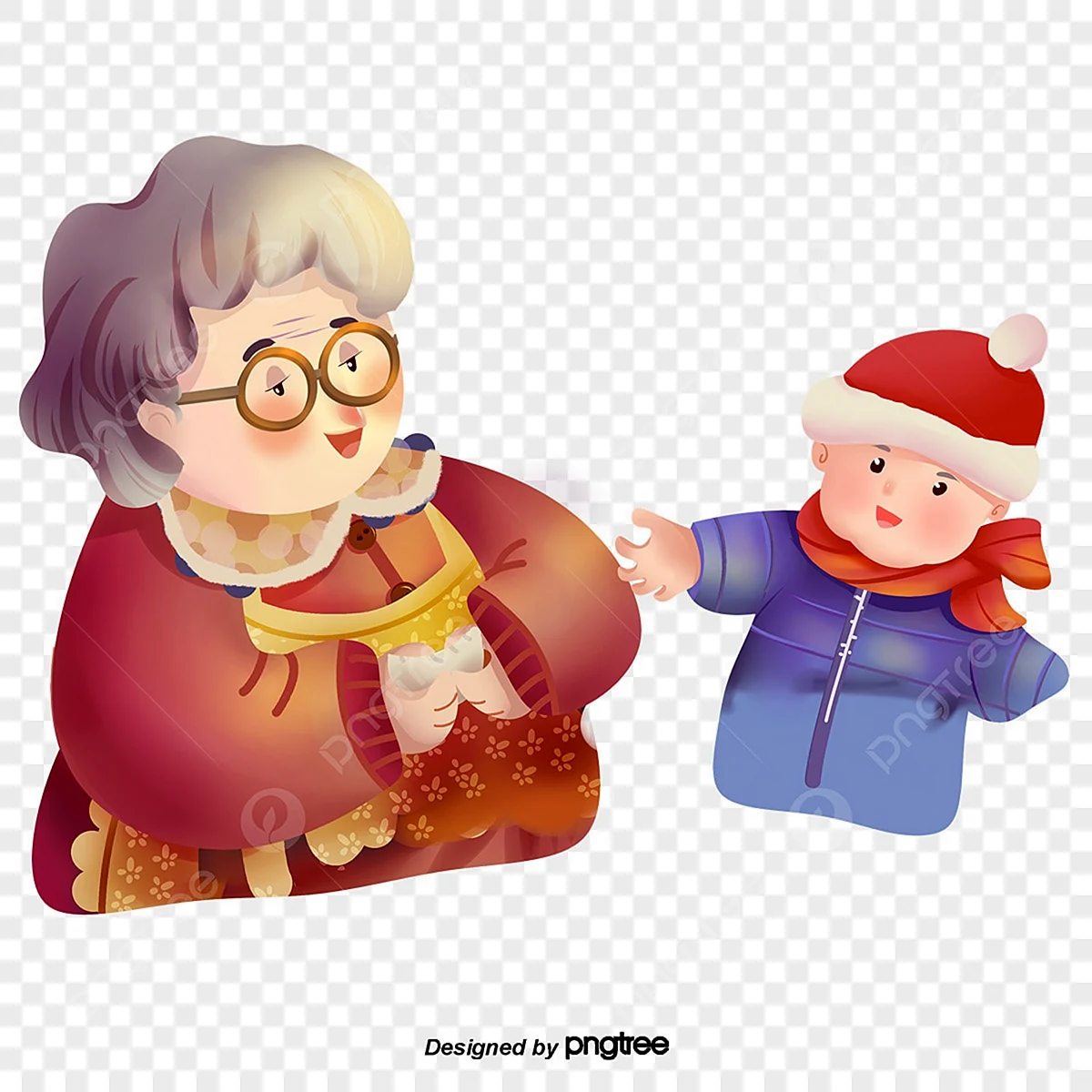 Мальчик с бабушкой