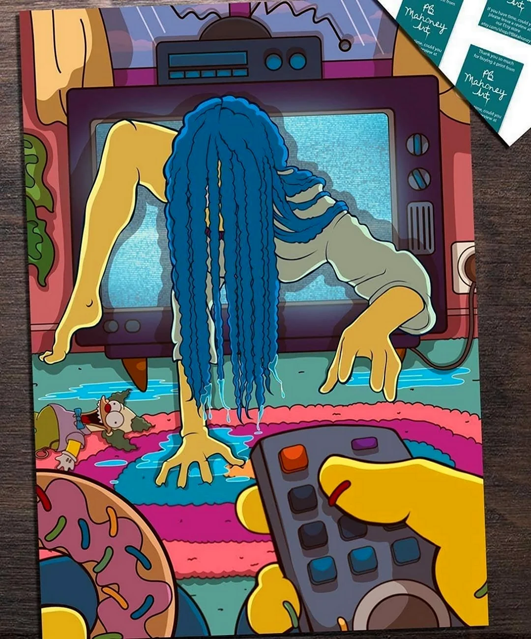 Мардж симпсон психоделик арт