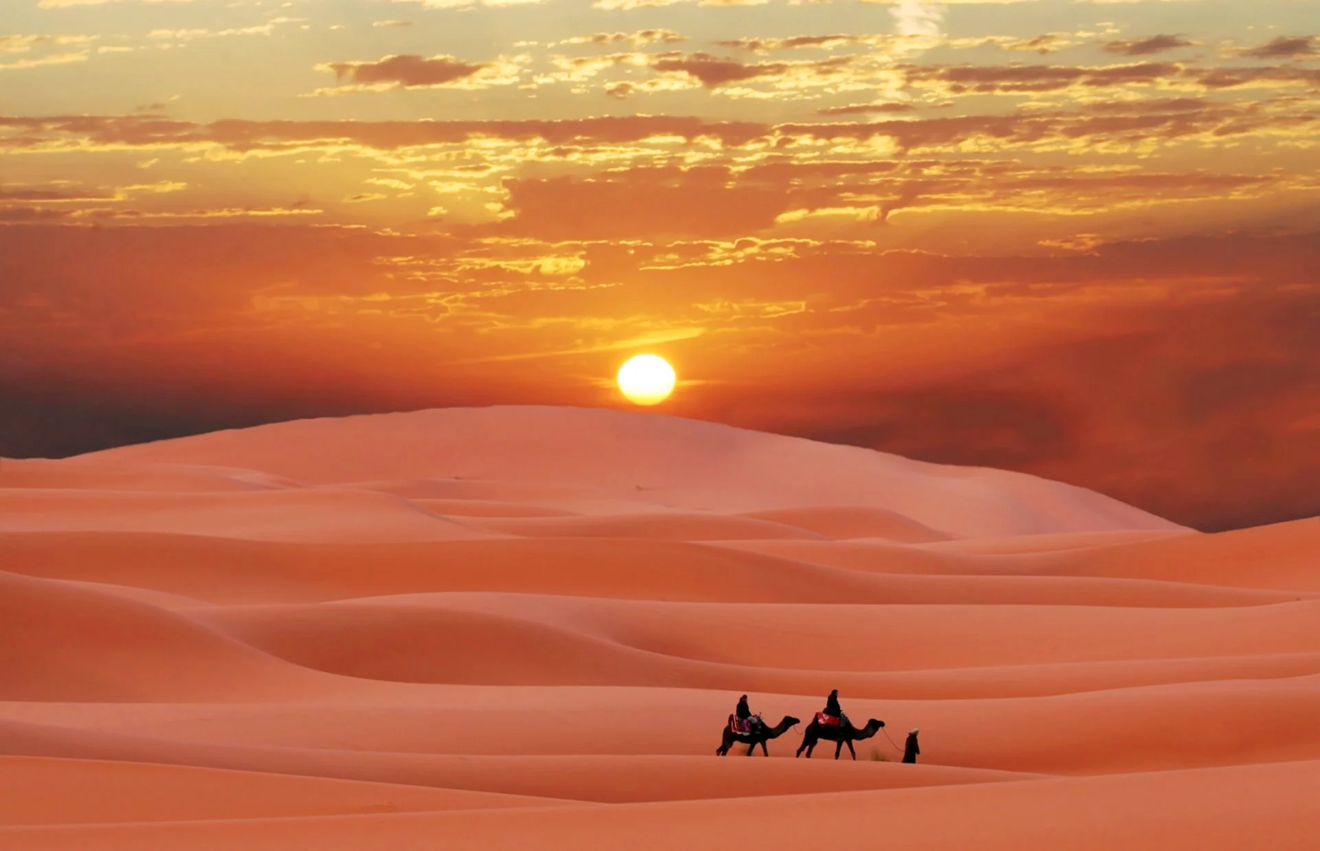 Марокко пустыня Караваны