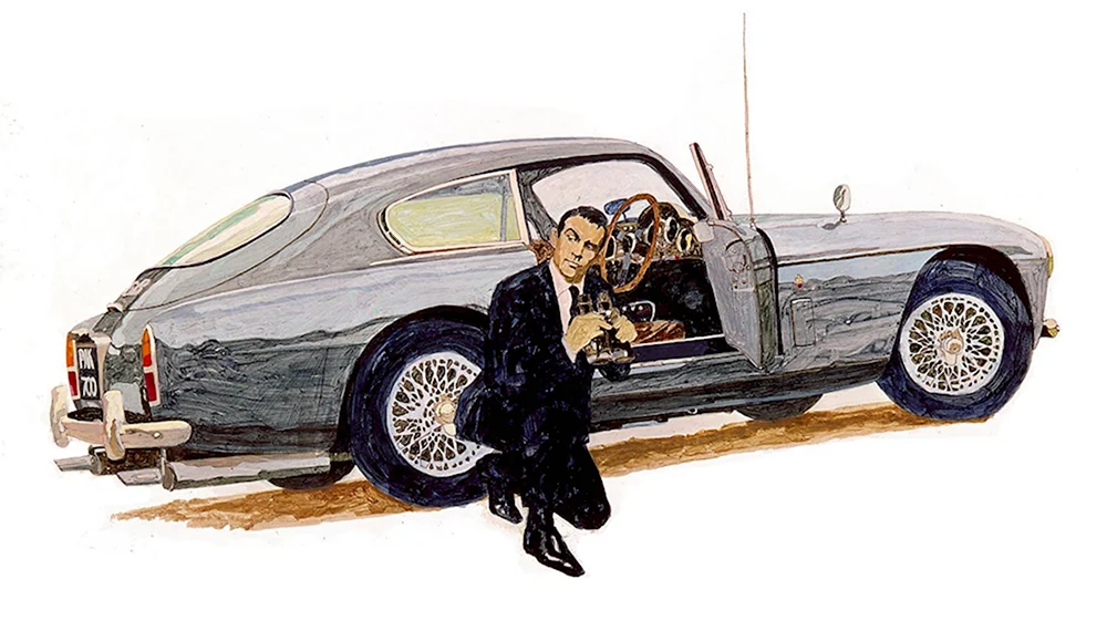 Машина Джеймса Бонда рисунок
