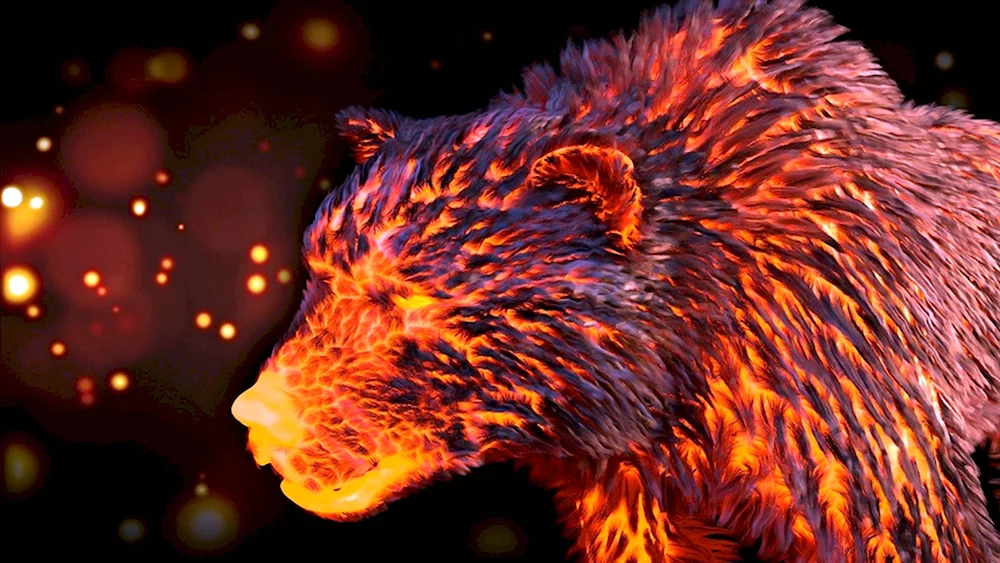 Медведь в огне