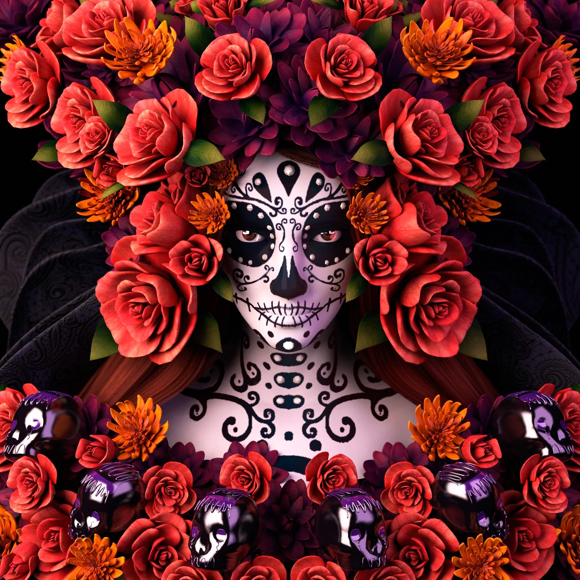 Мексиканская богиня Санта Муэрте