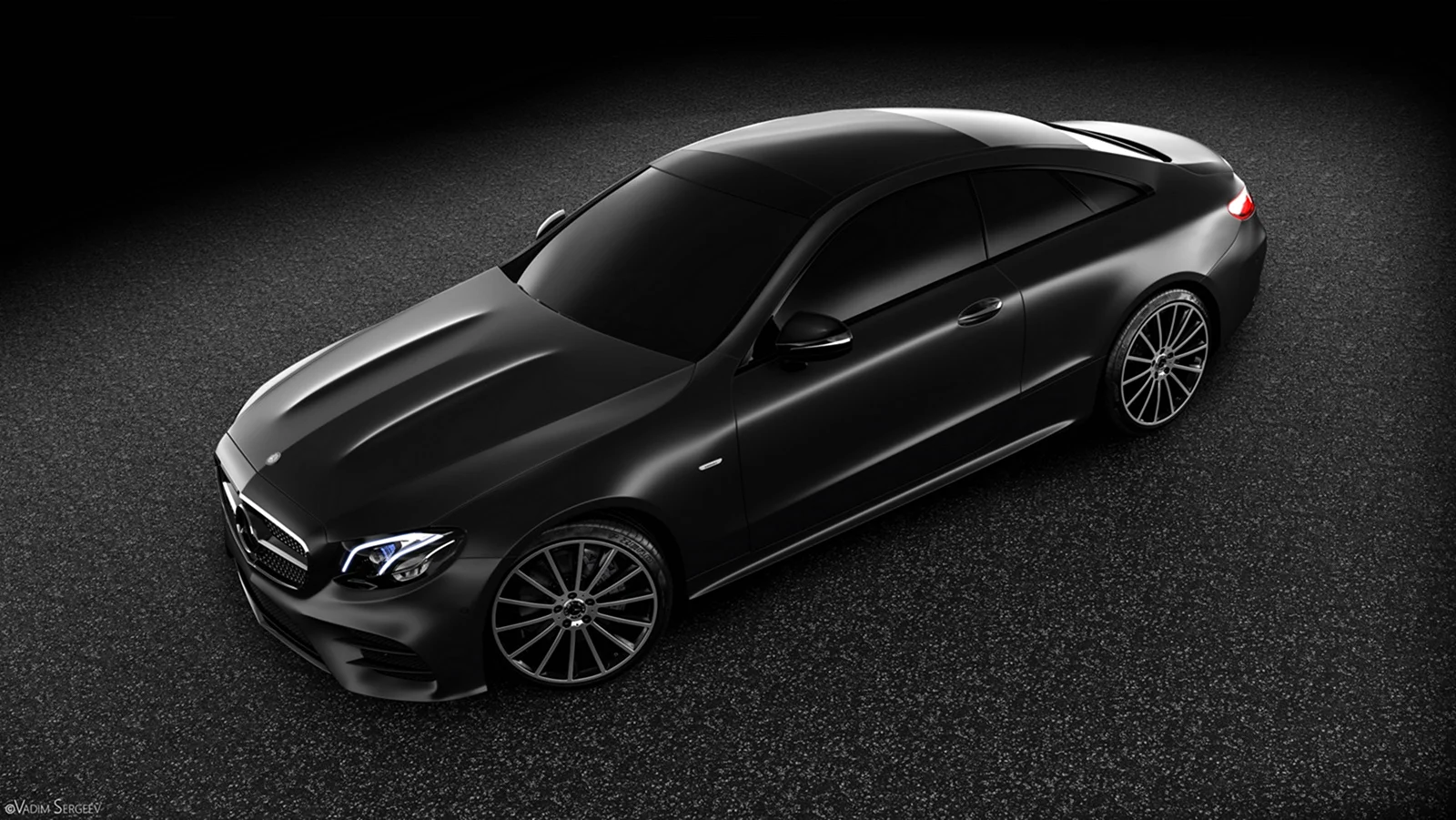 Mercedes e Coupe 2020 черный
