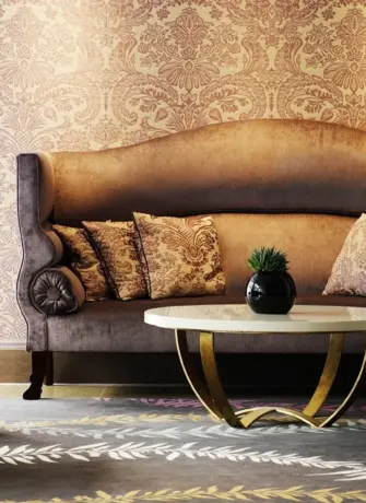 Мягкая мебель для гостиной с орнаментом