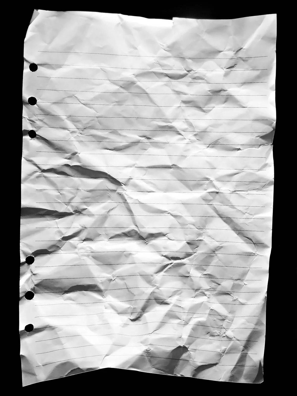 Мятый лист бумаги