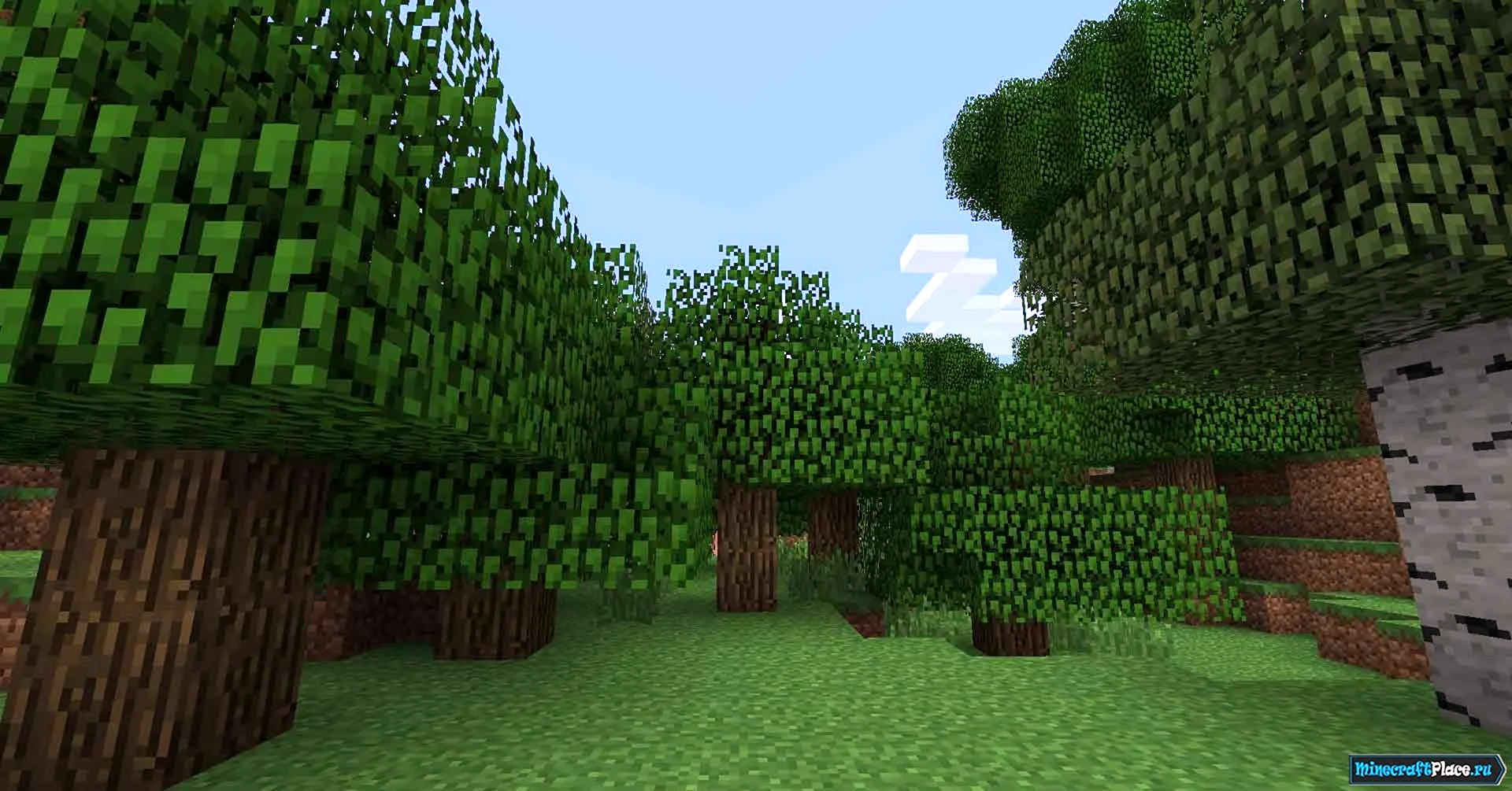 Minecraft лес