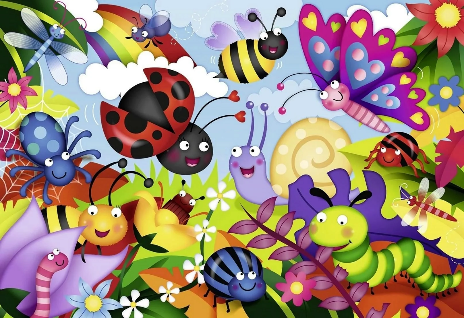 Мир насекомых для детей