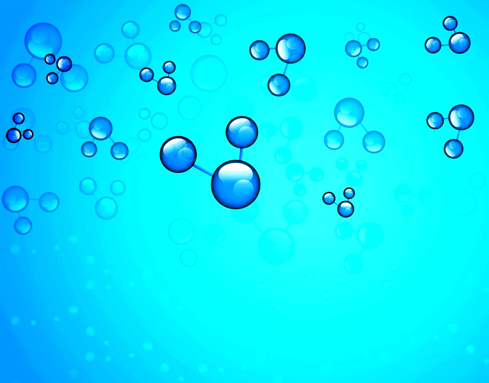 Молекула с пузырьками