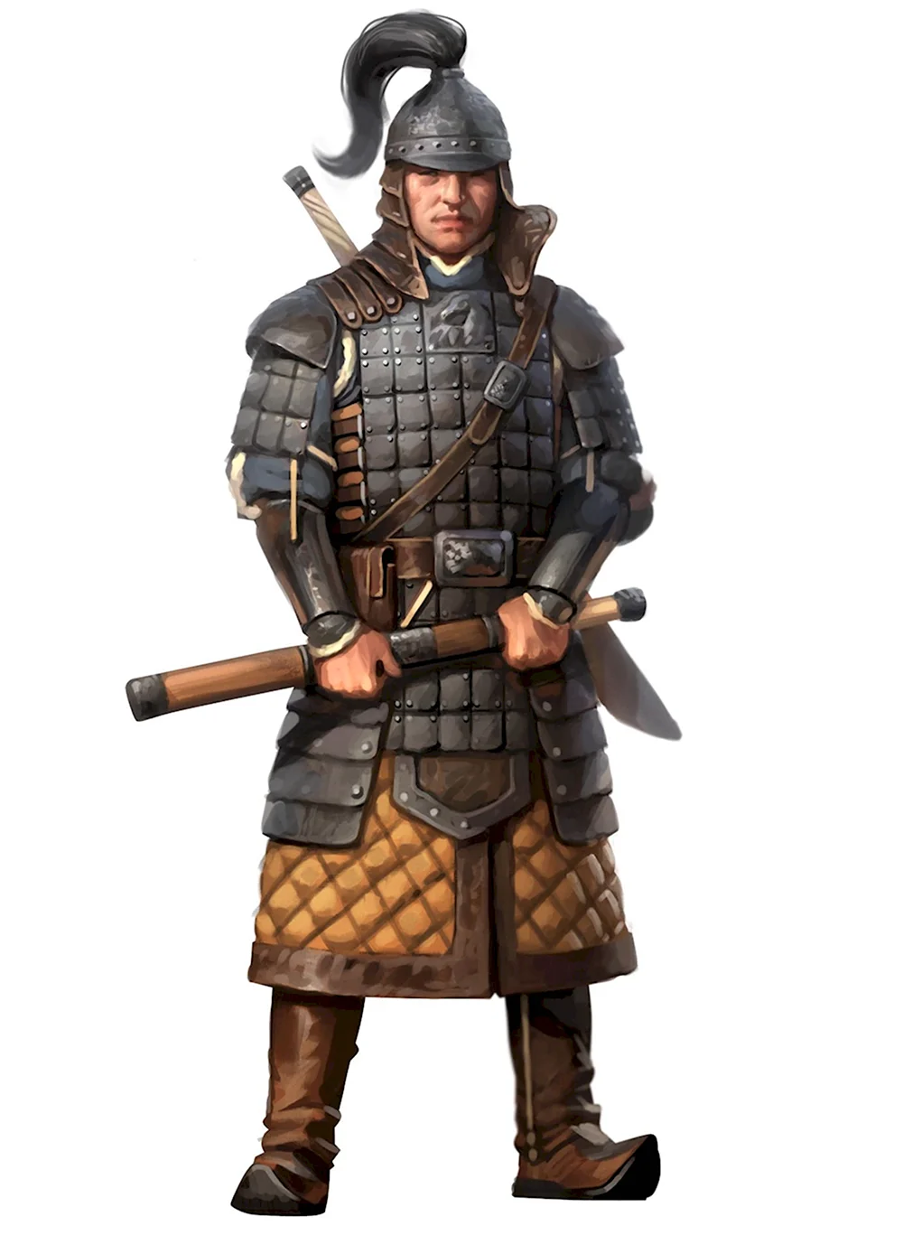 Монгольские воины средневековья