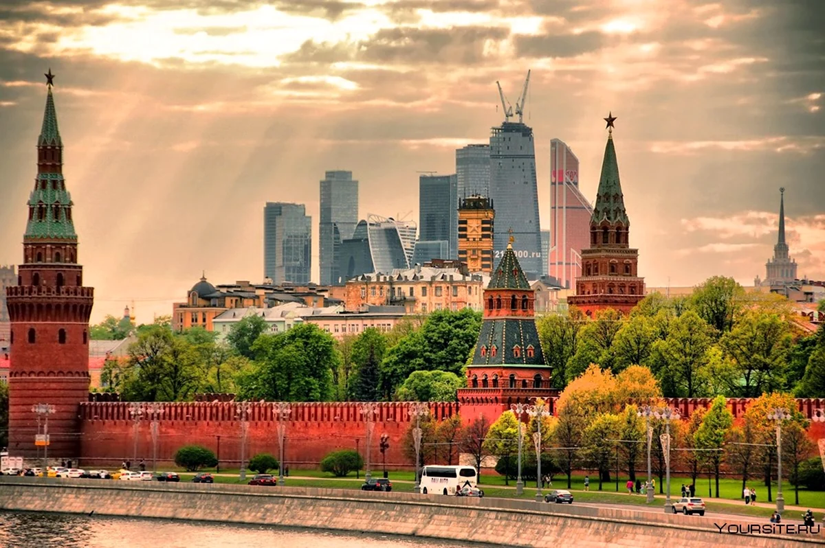 Москва Сити вид с Кремля