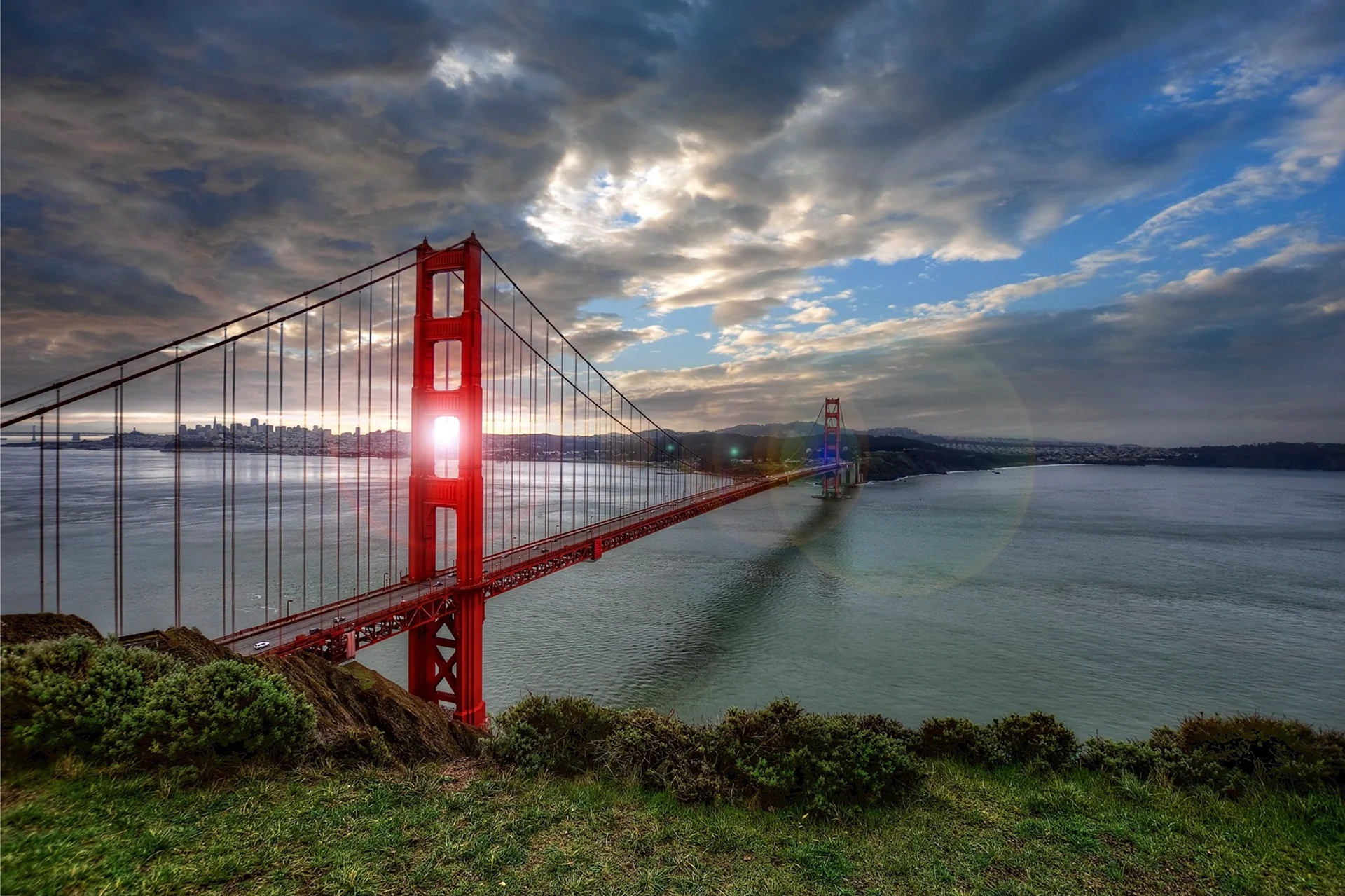 Мост «золотые ворота» Сан-Франциско США