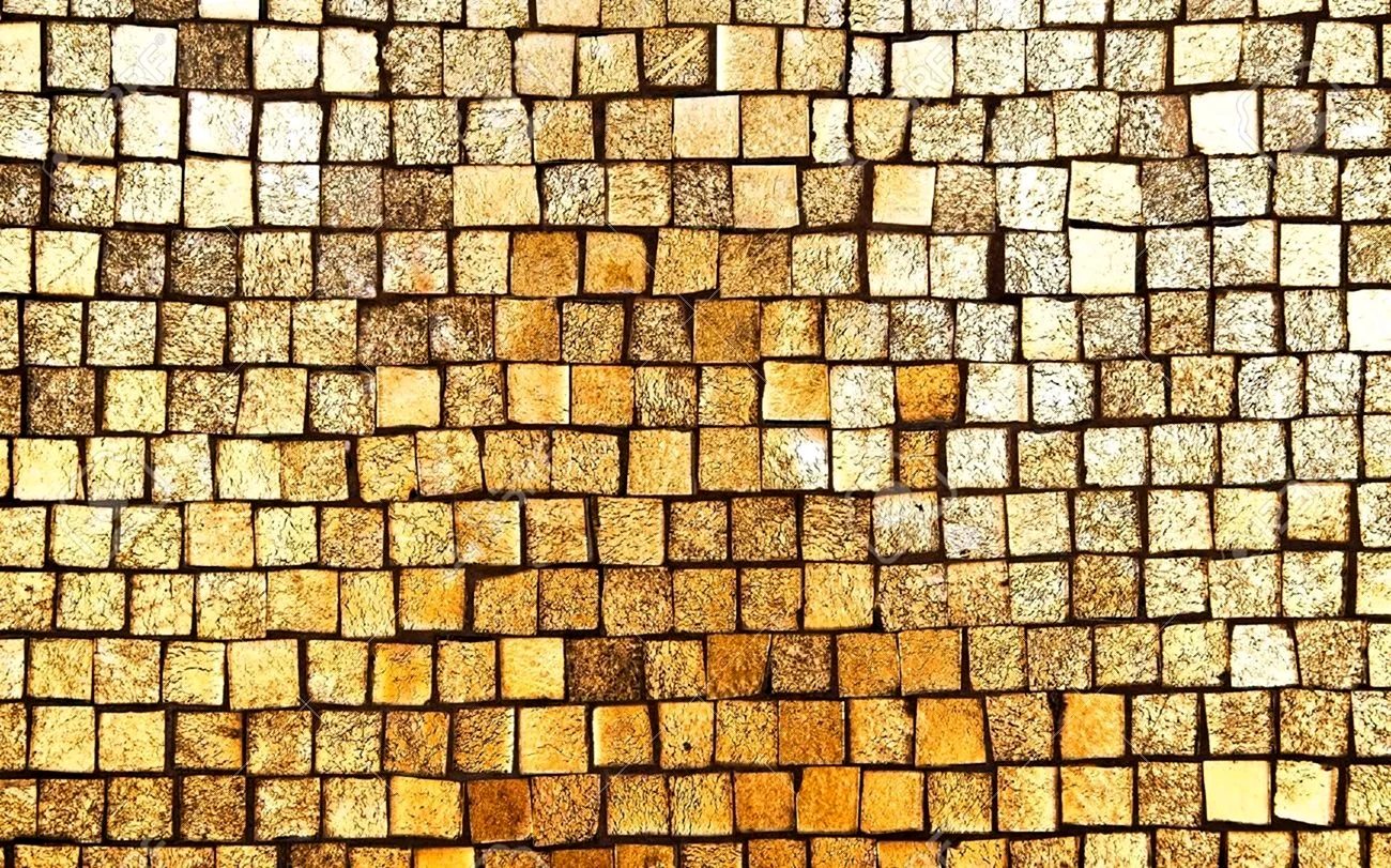 Мозаика смальта золото
