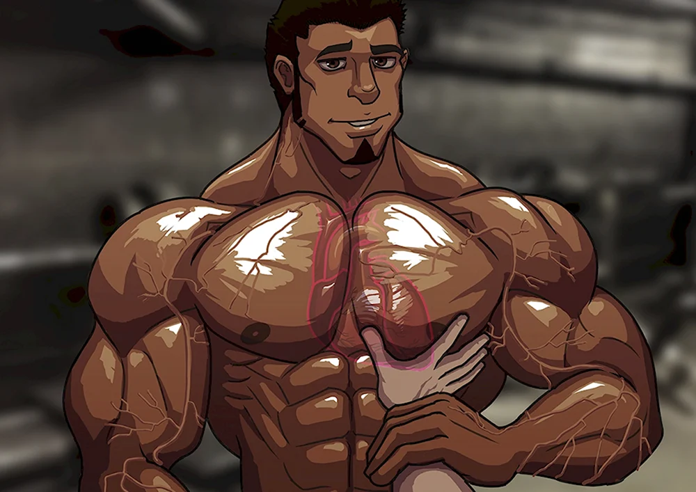 Muscle growth man